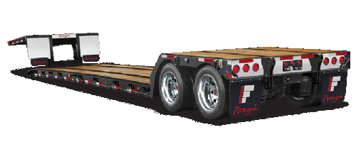 Stretch RGN or Removable Gooseneck Trailers (Great for LTL -partials- and FTL - full truckload)